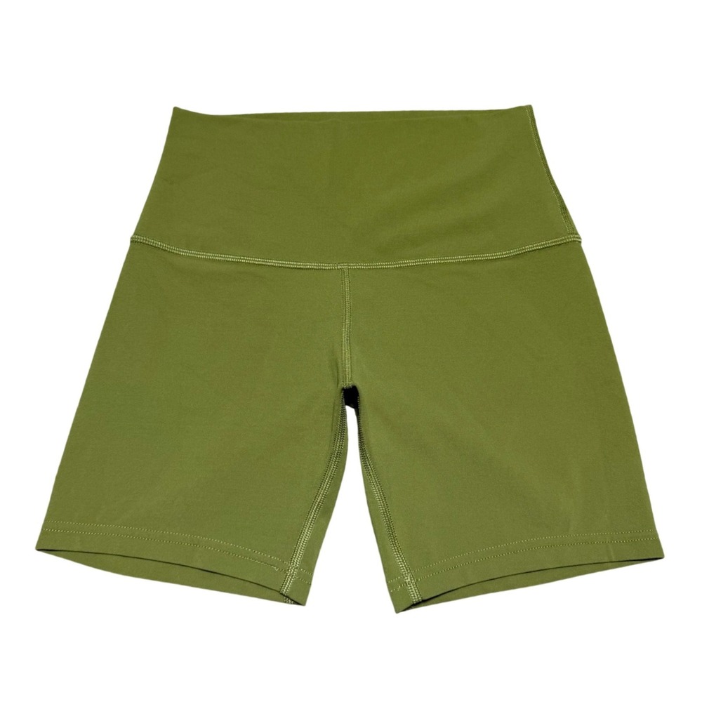 Lululemon Align High Rise Short 6" Women 4 Green Yoga Active
